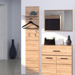 alpha-TO-SOLOHANG-1502676 ΚΡΕΜΑΣΤΡΑ SOLO 40X30X194CM SONOMA ΜΕ ΛΕΠΤΟΜΕΡΕΙΕΣ WENGE ΚΑΙ MDF ΚΑΜΠΥΛΩΤΟ ΤΕΛΕΙΩΜΑ