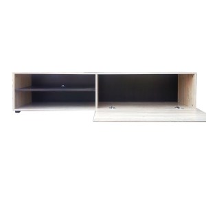 alpha-TO-SOLOTV1D-14526 ΕΠΙΠΛΟ TV SOLO 163X41X38CM SONOMA ΜΕ WENGE ΚΑΙ MDF ΚΑΜΠΥΛΩΤΟ ΤΕΛΕΙΩΜΑ ΣΤΙΣ ΠΟΡΤΕΣ
