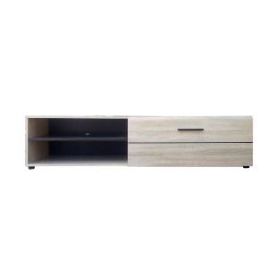 alpha-TO-SOLOTV1D-16407 ΕΠΙΠΛΟ TV SOLO 163X41X38CM SONOMA ΜΕ WENGE ΚΑΙ MDF ΚΑΜΠΥΛΩΤΟ ΤΕΛΕΙΩΜΑ ΣΤΙΣ ΠΟΡΤΕΣ