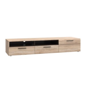 alpha-TO-SOLOTV2S1DL-3013 ΕΠΙΠΛΟ TV SOLO 180X52X34 ΑΡΙΣΤΕΡΟ SONOMA-WENGE MDF ΚΑΜΠΥΛΩΤΟ ΤΕΛΕΙΩΜΑ ΣΤΙΣ ΠΟΡΤΕΣ