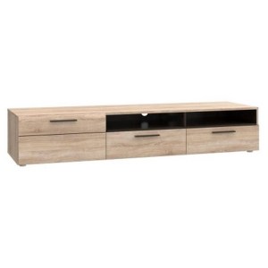 alpha-TO-SOLOTV2S1DP-3014 ΕΠΙΠΛΟ TV SOLO 180X52X34CM ΔΕΞΙ SONOMA-WENGE MDF ΚΑΜΠΥΛΩΤΟ ΤΕΛΕΙΩΜΑ ΣΤΙΣ ΠΟΡΤΕΣ