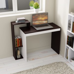 alpha-TO-TABLE110N-17392 ΓΡΑΦΕΙΟ 110Ν WENGE-ΛΕΥΚΟ 110X40X90ΕΚ