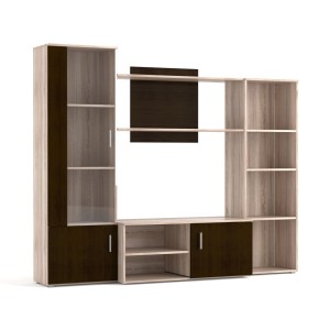 alpha-TO-TIGRA-15893 ΣΥΝΘΕΣΗ ΤΗΛΕΟΡΑΣΗΣ TIGRA 215X51.5X177CM ΣΟΝΟΜΑ-WENGE