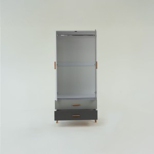 alpha-TO-TIMMY2D2S-2957123 ΝΤΟΥΛΑΠΑ TIMMY 2D2S ΛΕΥΚΟ-ΓΡΑΦΙΤΗ-ΓΚΡΙ 90X50X199CM