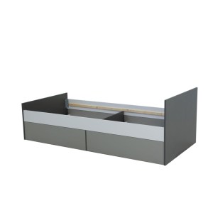 alpha-TO-TIMMYBED2S90-2956848 ΚΡΕΒΑΤΙ TIMMY ΛΕΥΚΟ-ΓΡΑΦΙΤΗ-ΓΚΡΙ ΧΩΡΙΣ ΠΑΤΩΜΑ 90X200CM