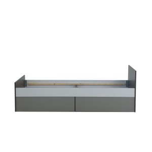 alpha-TO-TIMMYBED2S90-2956849 ΚΡΕΒΑΤΙ TIMMY ΛΕΥΚΟ-ΓΡΑΦΙΤΗ-ΓΚΡΙ ΧΩΡΙΣ ΠΑΤΩΜΑ 90X200CM