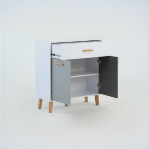 alpha-TO-TIMMYCHEST2D1S-2957104 ΚΟΜΟΤΑ TIMMY ΛΕΥΚΟ-ΓΡΑΦΙΤΗ-ΓΚΡΙ 84X36X92CM