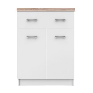 alpha-TO-TOP2D1S60W-3034 ΚΟΜΟΤΑ TOP MIX 60X33X85CM ΛΕΥΚΟ-ΣΟΝΟΜΑ