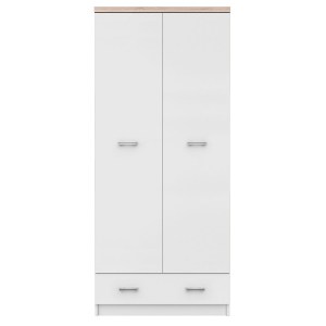 alpha-TO-TOP2D1S80W-3035 ΝΤΟΥΛΑΠΑ ΔΙΦΥΛΛΗ TOP MIX ΛΕΥΚΗ ΜΕ SONOMA 80X57X183CM