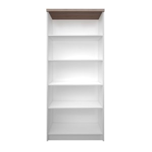 alpha-TO-TOP80-183W-3040 ΒΙΒΛΙΟΘΗΚΗ TOP MIX 80X33X183CM ΛΕΥΚΟ-ΣΟΝΟΜΑ