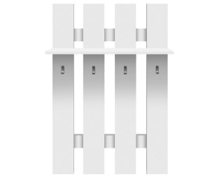 alpha-TO-TOPWIE80W-3055 TOP MIX ΚΡΕΜΑΣΤΡΑ ΤΟΙΧΟΥ 80X23X100CM ΛΕΥΚΗ