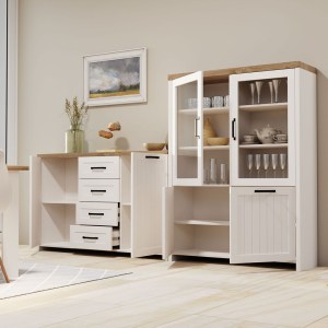 alpha-TO-VERNEKOM2D4S-16847 ΜΠΟΥΦΕΣ VERNE 147.9X37.2X91.8CM ΛΕΥΚΟ-ΦΥΣΙΚΟ ΔΡΥΣ