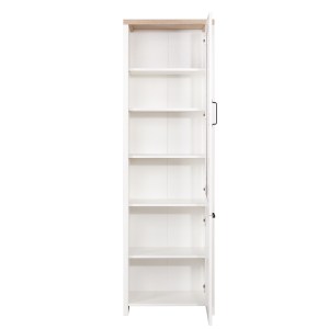 alpha-TO-VERNEWIT1W1D-16608 ΒΙΤΡΙΝΑ VERNE ΜΟΝΟΦΥΛΛΗ 59.7X37.2X191.6CM ΛΕΥΚΟ-ΦΥΣΙΚΟΣ ΔΡΥΣ