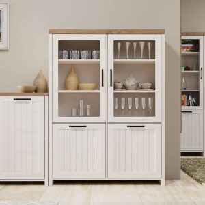 alpha-TO-VERNEWIT2W2D-3066 BΙΤΡΙΝΑ VERNE ΔΙΦΥΛΛΗ  114.8X37.2X153CM ΛΕΥΚΟ-ΦΥΣΙΚΟΣ ΔΡΥΣ
