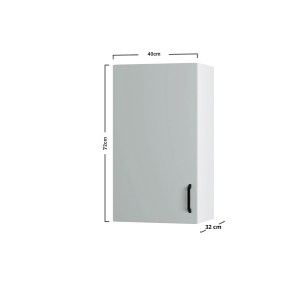 alpha-W4072M05-2958341 MODEST ΠΑΝΩ ΝΤΟΥΛΑΠΙ ΓΚΡΙ 40X32X72CM