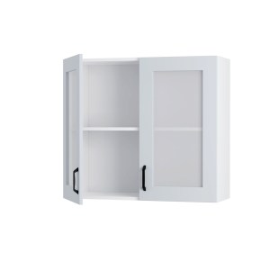 alpha-W8072GM04-242369 MODEST ΠΑΝΩ ΝΤΟΥΛΑΠΙ-ΒΙΤΡΙΝΑ ΓΚΡΙ 80X30X72CM
