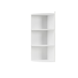 alpha-WR2872WHITE-7129 MODEST ΓΩΝΙΑΚΟ ΠΑΝΩ ΝΤΟΥΛΑΠΙ ΜΕ ΡΑΦΙΑ ΛΕΥΚΟ 28X28X72CM