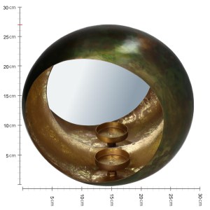 Artelibre - 05150475 ΚΑΘΡΕΠΤΗΣ ΠΡΑΣΙΝΟ ΜΕΤΑΛΛΟ 29X13X27CM