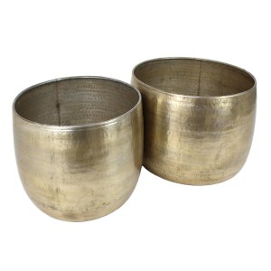 Artelibre - 05151447 ΤΡΑΠΕΖΑΚΙ-ΚΑΣΠΩ ARTELIBRE ΧΡΥΣΟ ΜΕΤΑΛΛΟ 59X59X29.5CM ΣΕΤ 2ΤΜΧ