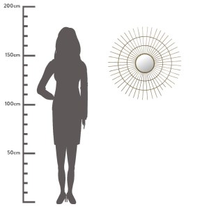 Artelibre - 05151461 ΚΑΘΡΕΠΤΗΣ ΧΡΥΣΟ ΜΕΤΑΛΛΟ 77X3X77CM