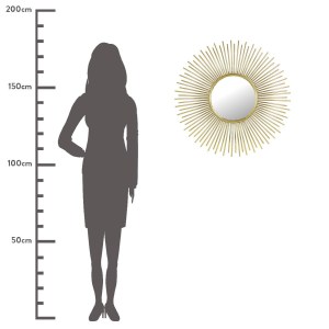 Artelibre - 05151635 ΚΑΘΡΕΠΤΗΣ ΧΡΥΣΟ ΜΕΤΑΛΛΟ 75.5X3.5X75.5CM