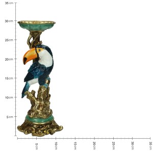 Artelibre - 05151678 ΚΗΡΟΠΗΓΙΟ ΤΟΥΚΑΝ ΠΟΛΥΧΡΩΜΟ POLYRESIN 13X10X29.5CM