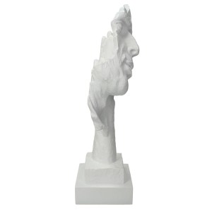 Artelibre - 05152139 ΔΙΑΚΟΣΜΗΤΙΚΟ ARTELIBRE ΠΡΟΣΩΠΟ ΛΕΥΚΟ POLYRESIN 15.5X13X33CM
