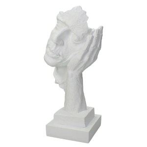 Artelibre - 05152139 ΔΙΑΚΟΣΜΗΤΙΚΟ ARTELIBRE ΠΡΟΣΩΠΟ ΛΕΥΚΟ POLYRESIN 15.5X13X33CM