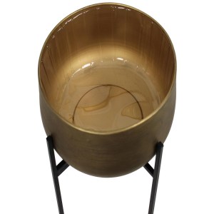 Artelibre - 05152325 ΚΑΣΠΩ ΧΡΥΣΟ ΜΕΤΑΛΛΟ 35X35X37.5CM ΣΕΤ 2ΤΜΧ