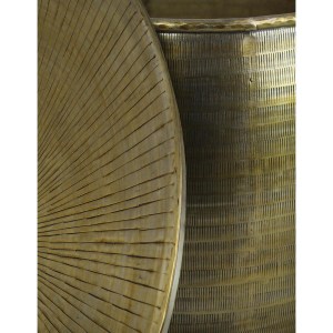 Artelibre - 05152731 ΤΡΑΠΕΖΑΚΙ-ΚΑΣΠΩ ARTELIBRE ΧΡΥΣΟ ΜΕΤΑΛΛΟ 50X50X44CM ΣΕΤ 2ΤΜΧ