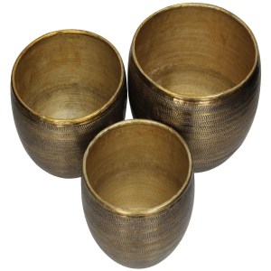 Artelibre - 05152734 ΚΑΣΠΩ ARTELIBRE ΜΠΡΟΝΖΕ ΜΕΤΑΛΛΟ 22X22X16CM ΣΕΤ 3ΤΜΧ