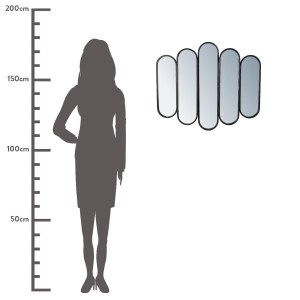 Artelibre - 05153538 ΚΑΘΡΕΠΤΗΣ ΜΑΥΡΟ ΜΕΤΑΛΛΟ 65.5X5X56CM