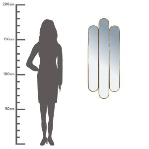 Artelibre - 05153541 ΚΑΘΡΕΠΤΗΣ ΧΡΥΣΟ ΜΕΤΑΛΛΟ 45.5X5X116CM