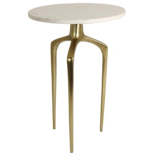 Artelibre - 05154736 ΤΡΑΠΕΖΑΚΙ ARTELIBRE ΛΕΥΚΟ ΜΑΡΜΑΡΟ 37.3X37.3X54.6CM