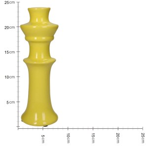 Artelibre - 05155202 ΚΗΡΟΠΗΓΙΟ ΚΙΤΡΙΝΟ ΚΕΡΑΜΙΚΟ 8X8X24CM