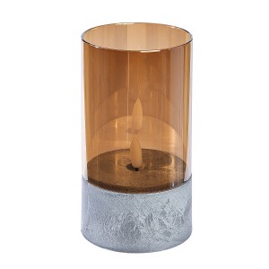 Artelibre - 05160040 ΘΗΚΗ ΡΕΣΩ ARTELIBRE ΜΕ LED ΦΛΟΓΑ ΚΑΦΕ ΓΥΑΛΙ 15CM