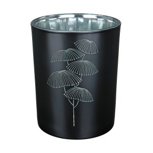 Artelibre - 05160286 ΘΗΚΗ ΡΕΣΩ ARTELIBRE ΜΑΥΡΟ ΓΥΑΛΙ 8CM ΣΕ 2 ΣΧΕΔΙΑ