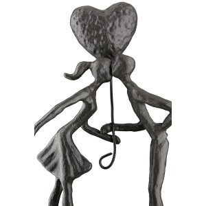 Artelibre - 05160867 ΔΙΑΚΟΣΜΗΤΙΚΟ ARTELIBRE ΖΕΥΓΑΡΙ ΚΡΑΤΑΕΙ ΚΑΡΔΙΑ ΜΠΑΛΟΝΙ ΚΑΦΕ ΜΕΤΑΛΛΟ 12.5X5X22.5CM
