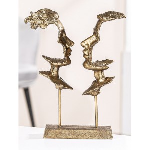 Artelibre - 05160927 ΔΙΑΚΟΣΜΗΤΙΚΟ ARTELIBRE ΠΡΟΣΩΠΑ ΧΡΥΣΟ POLYRESIN 22.5X7.5X31CM