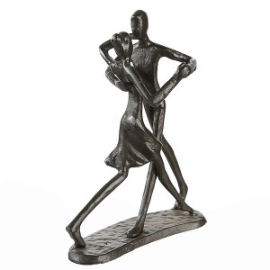 Artelibre - 05160937 ΔΙΑΚΟΣΜΗΤΙΚΟ ARTELIBRE ΖΕΥΓΑΡΙ ΧΟΡΕΥΕΙ ΚΑΦΕ ΜΕΤΑΛΛΟ 13X8X17CM
