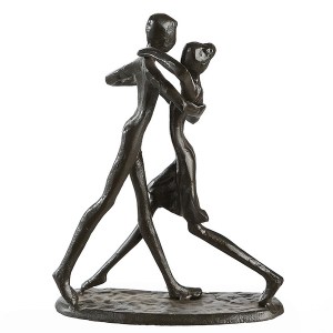 Artelibre - 05160937 ΔΙΑΚΟΣΜΗΤΙΚΟ ARTELIBRE ΖΕΥΓΑΡΙ ΧΟΡΕΥΕΙ ΚΑΦΕ ΜΕΤΑΛΛΟ 13X8X17CM