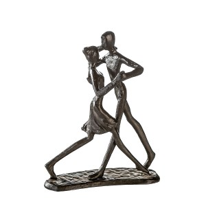 Artelibre - 05160937 ΔΙΑΚΟΣΜΗΤΙΚΟ ARTELIBRE ΖΕΥΓΑΡΙ ΧΟΡΕΥΕΙ ΚΑΦΕ ΜΕΤΑΛΛΟ 13X8X17CM