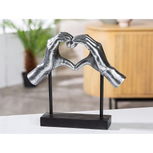 Artelibre - 05160968 ΔΙΑΚΟΣΜΗΤΙΚΟ ARTELIBRE ΧΕΡΙΑ ΣΧΗΜΑΤΙΖΟΥΝ ΚΑΡΔΙΑ ΑΣΗΜΙ POLYRESIN 28.5X8.5X26.5CM