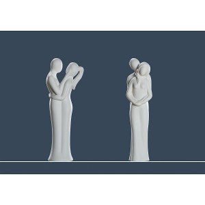 Artelibre - 05160973 ΔΙΑΚΟΣΜΗΤΙΚΟ ARTELIBRE ΖΕΥΓΑΡΙ ΚΡΕΜ ΚΕΡΑΜΙΚΟ 9X9X36CM