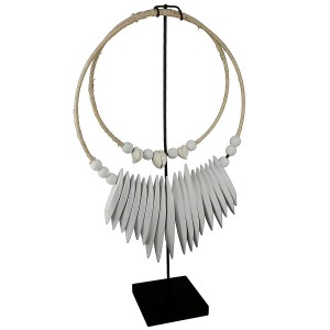 Artelibre - 05161007 ΔΙΑΚΟΣΜΗΤΙΚΟ ARTELIBRE ΚΟΛΛΙΕ ΜΕ ΧΑΝΤΡΕΣ ΞΥΛΟ 25X10X46CM ΣΕ 2 ΧΡΩΜΑΤΑ