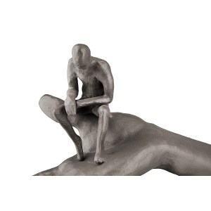 Artelibre - 05161145 ΔΙΑΚΟΣΜΗΤΙΚΟ ARTELIBRE ΣΚΕΠΤΟΜΕΝΟΣ ΠΑΝΩ ΣΕ ΧΕΡΙ ΚΑΦΕ ΜΕΤΑΛΛΟ 21X9X12CM
