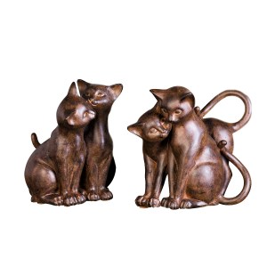 Artelibre - 05161376 ΦΙΓΟΥΡΑ CAT ΠΟΛΥΡΕΖΙΝΗ BROWN PU PCS. ASSORTED H. 18 CM