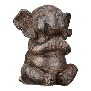 Artelibre - 05161377  FIGURE ELEPHANT SYNTHETIC RESIN BROWN ΠΟΙΚΙΛΙΑ 3 ΦΟΡΕΣ 10X15X16CM 10X15X16CM