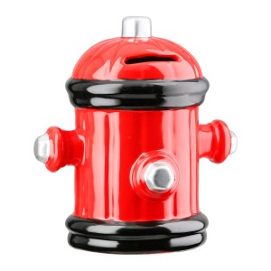 Artelibre - 05161389  MONEY BOX HYDRANT CERAMIC RED 15X12X16CM 15X12X16CM