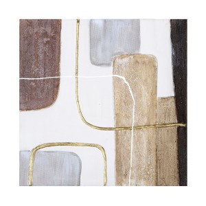 Artelibre - 05161403  ΕΙΚΟΝΑ ΤΕΤΡΑΓΩΝΟΣ ΚΑΜΒΑΣ ΛΕΥΚΟΣ 2 ΠΟΙΚΙΛΙΑ 40X3X40CM 40X3X40CM
